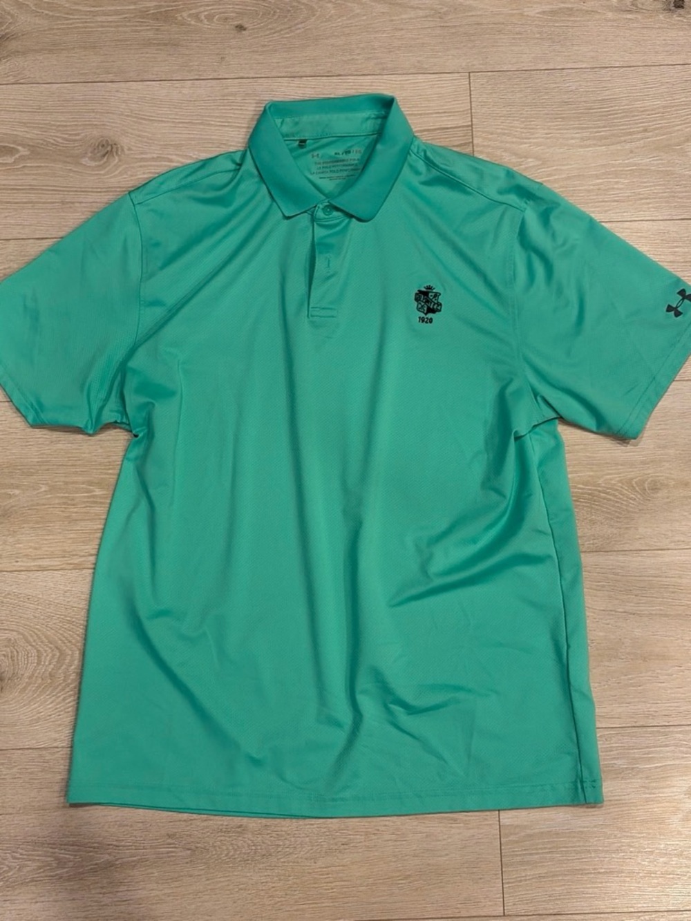 Under Armour Men’s Aqua Green Golf Performance Polo